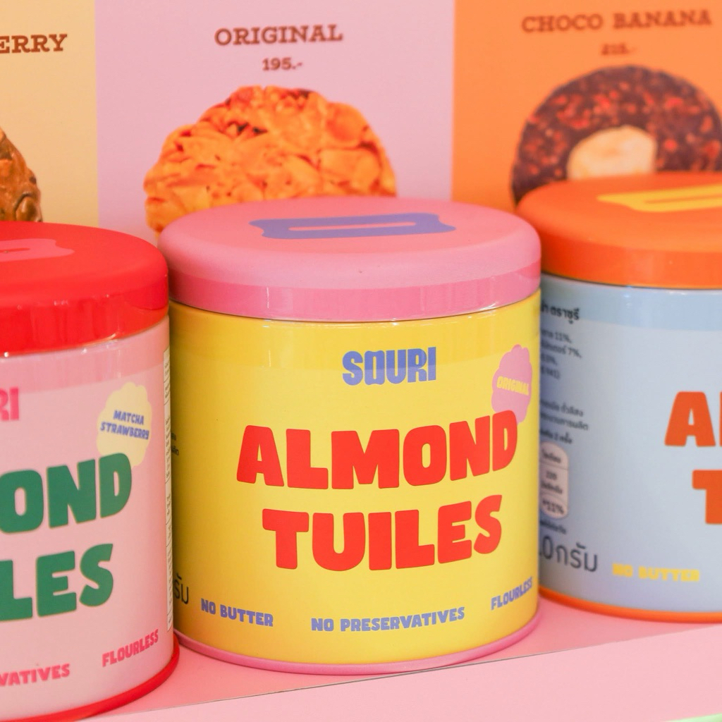 พร้อมส่ง❣️SOURI คุกกี้ตูเล่ ALMOND TUILIES 4 รสชาติ หิ้วจาก Shop แท้100% ตามออเดอร์ วันต่อวัน