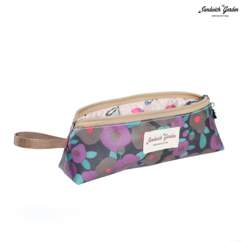 กระเป๋าดินสอ กระเป๋าเครื่องเขียน วัสดุผ้าเคลือบกันน้ำแบบเนื้อด้าน Sandwich Garden