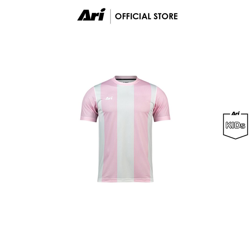 ARI KIDS ADEPT STRIPES TEAM JERSEY - PINK/WHITE (AAP2924-07) เสื้อฟุตบอล เด็ก อาริ ADEPT STRIPES สีชมพูขาว