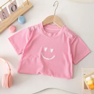 เสื้อผ้าเด็กหญิง สไตล์น่ารัก ผ้านิ่ม ระบายอากาศดี สีสดใส ใส่สบาย พร้อมส่งทันใจ