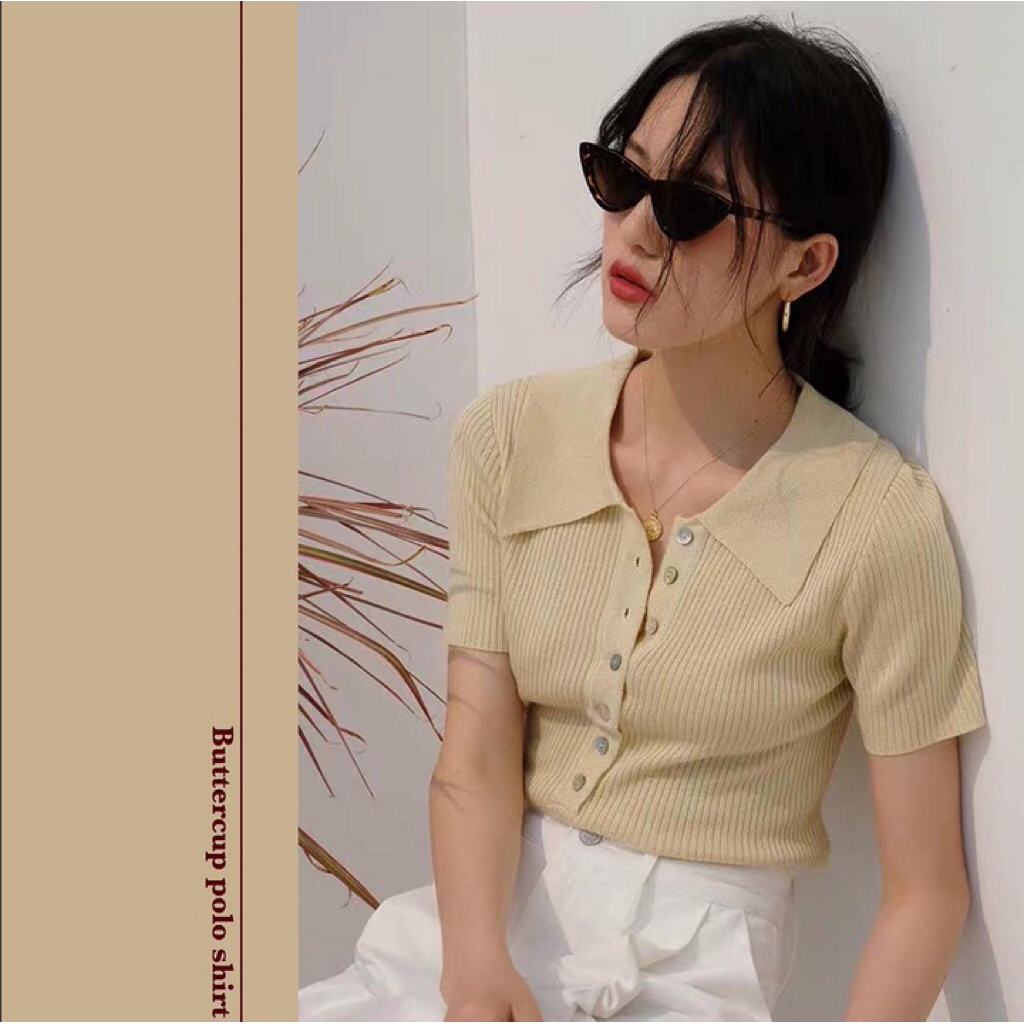 MAGARINES ส่งต่อ Buttercup polo shirt เสื้อโปโล (เก็บโค้ดป้ายเหลืองลดอีก 20% หรือ Coins Cashback 25%