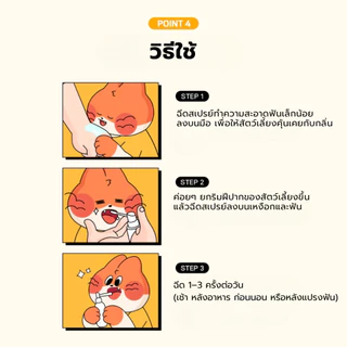 [Junglemonster] สเปรย์ทำความสะอาดช่องปากสัตว์เลี้ยง ป้องกันคราบหินปูน ขนาด 30 มล. | กลิ่นกล้วยและปลา