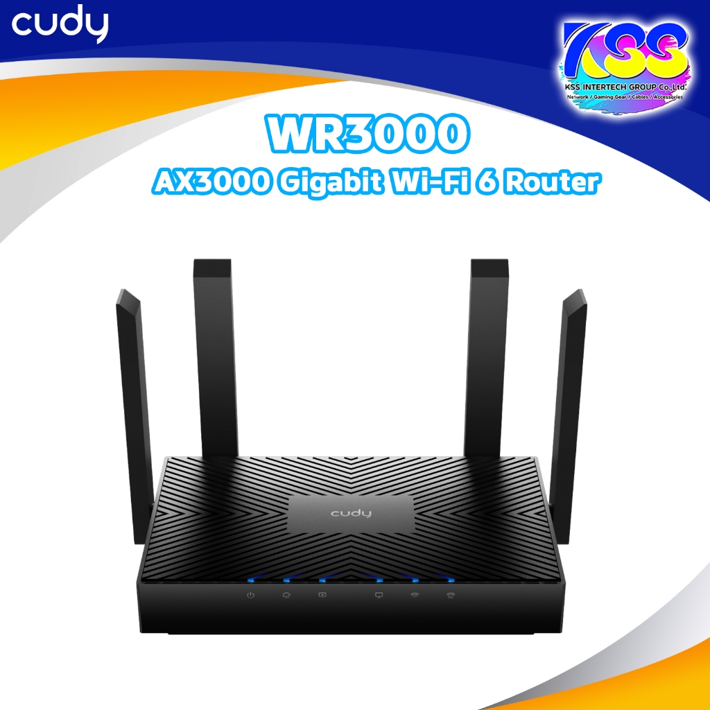Cudy WR3000 AX3000 Gigabit  Wifi6 Router เร้าเตอร์
