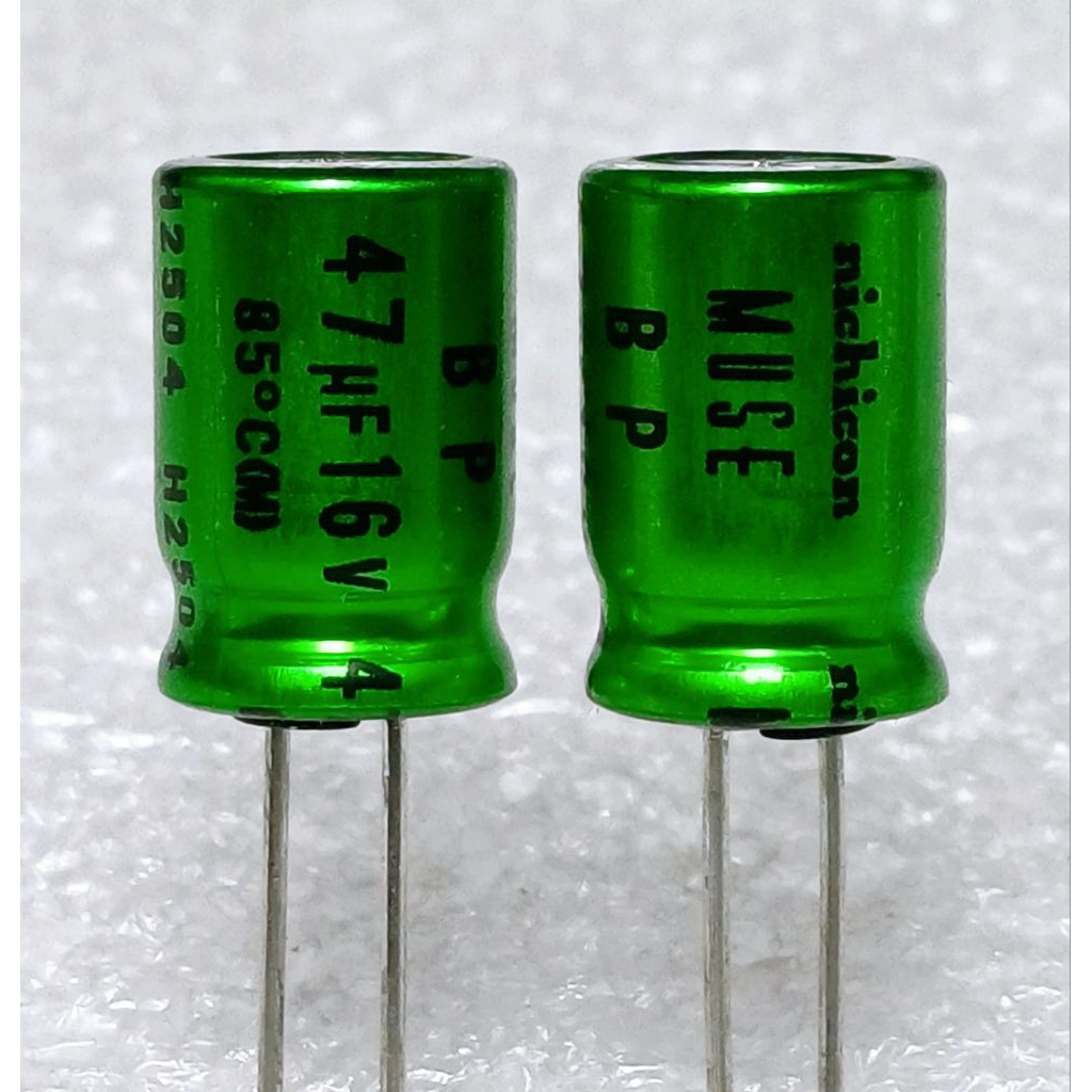Nichicon MUSE ES BP 47uf16v Bipolar Capacitor bipolar bp คาปาซิเตอร์ ตัวเก็บประจุ ไบโพลาร์ ไบโพล่า ไ