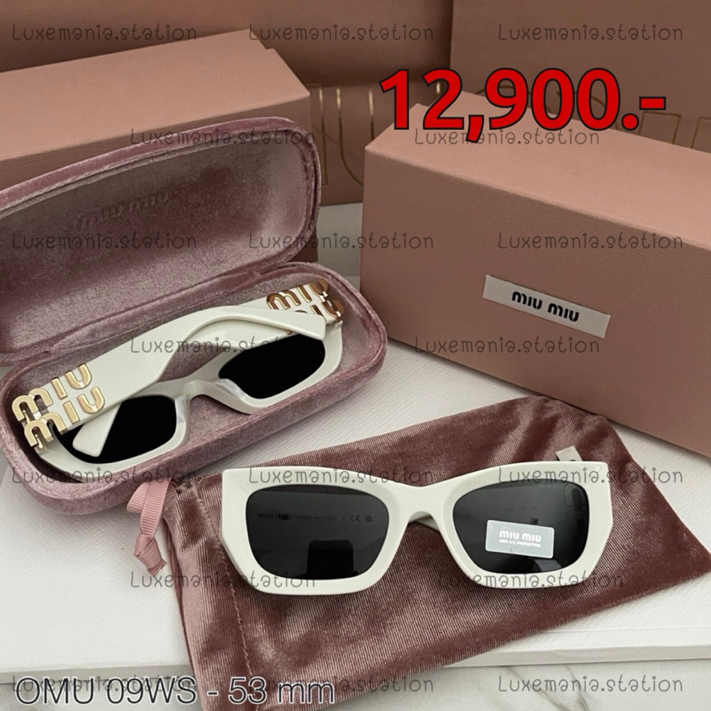 🇹🇭👜[พร้อมส่ง]: New!! Miu Miu Sunglasses 0MU09WS‼️ก่อนกดสั่งรบกวนทักมาเช็คสต๊อคก่อนนะคะ‼️