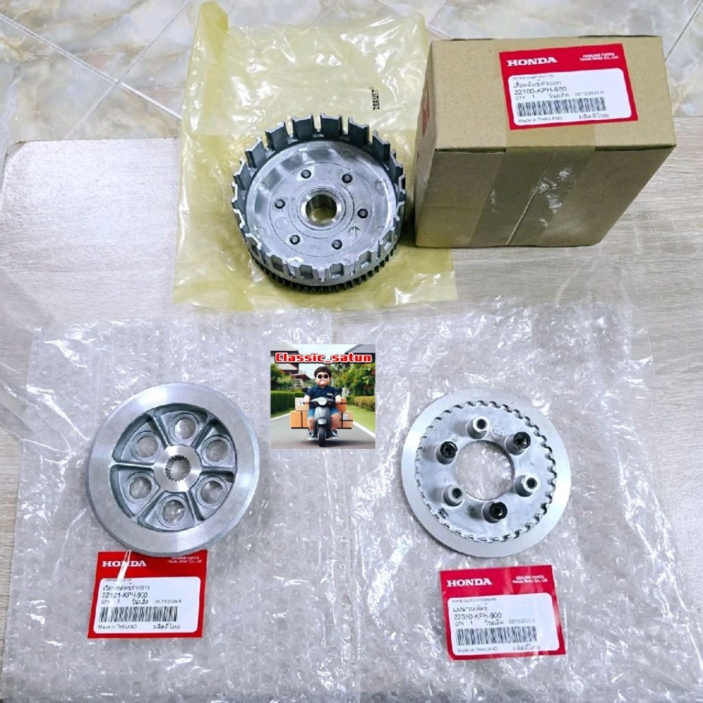 รวมชุดครัช(3ชิ้น)[22100-KPH-880][22350-KPH-900][22121-KPH-900]แท้ศูนย์/wave125i.r.s/wave125X/ดรีม125