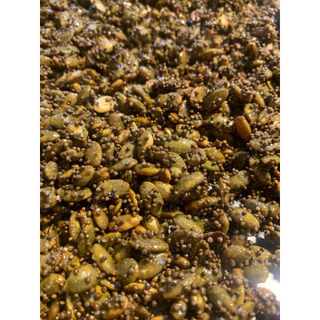 เมล็ดฟักทองอบกรอบ ไม่มีเปลือก (pumpkin seed) เม็ดฟักทองอบ เมล็ดฟักทอง ถั่ว คีโต เจ ธัญพืช อาหารคลีน ธัญพืชอบแห้ง