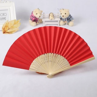 พัดจีน พัดระบายสี พัดขาวระบายสี พัดเปล่า DIY งานศิลปะ