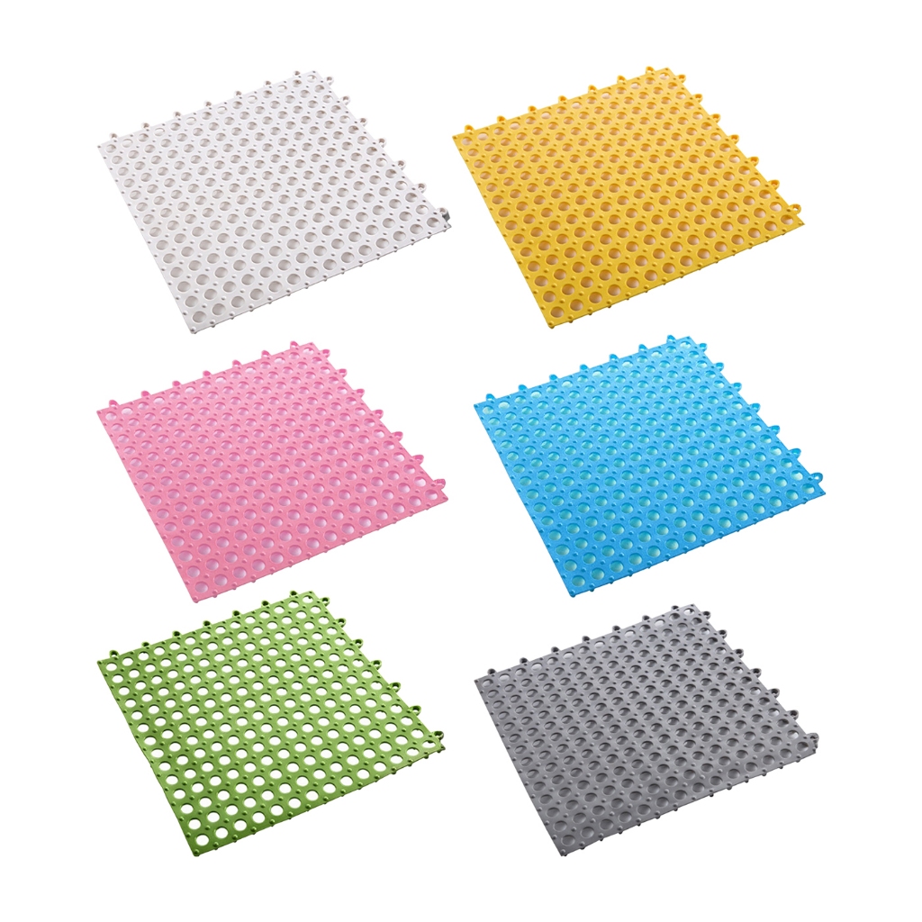 UNITBOMB แผ่นกันลื่น30*30cm แผ่นจิ๊กซอว์กันลื่นในห้องน้ำ ในห้องครัว กันน้ำกันลื่น ปูพื้นในห้องน้ำ