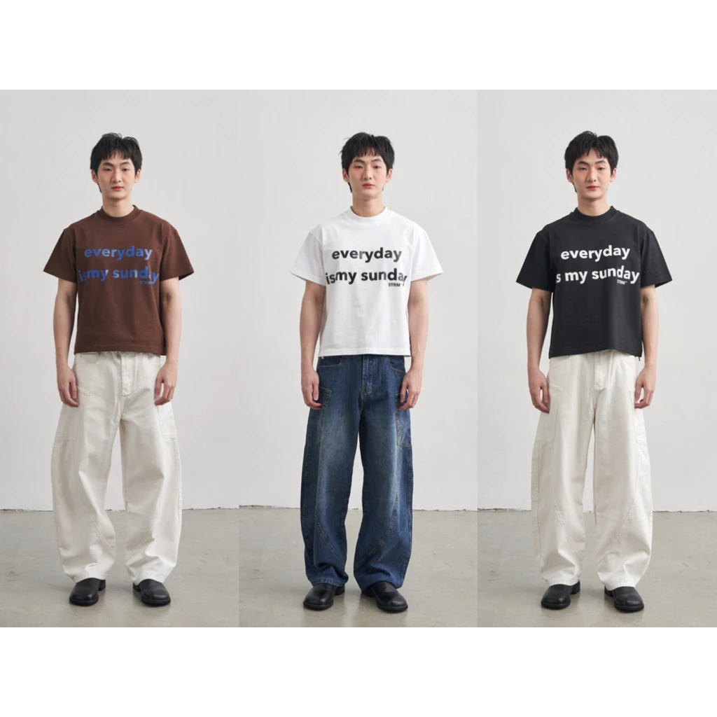 Everyday boxy crop เสื้อยืดทรงครอปคอฟิต A1
