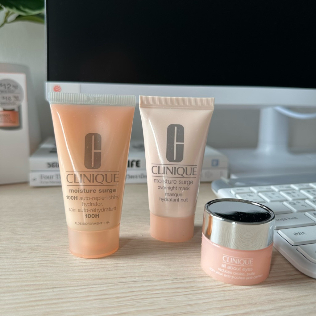 Discover Clinique Set / Moisture Surge / Overnight mask / All about eyes