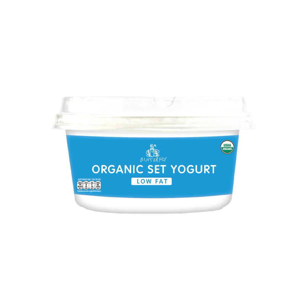 Butterfly Organic Yogurt บัตเตอร์ฟลายโยเกิร์ตสูตรพร่องมันเนย
