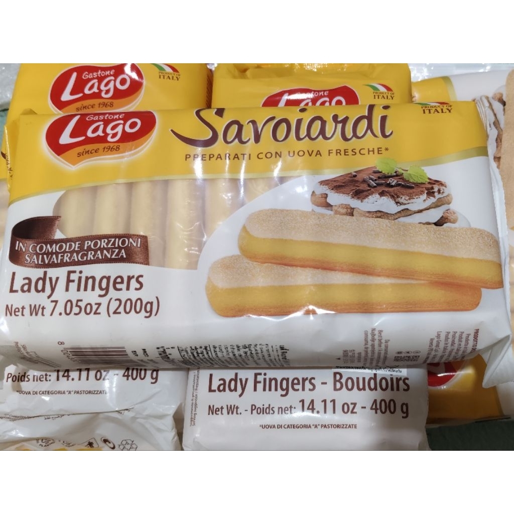 เลดี้ ฟิงเกอร์ (บิสกิต) ตรา ลาโก้ lady fingers (lago brand)