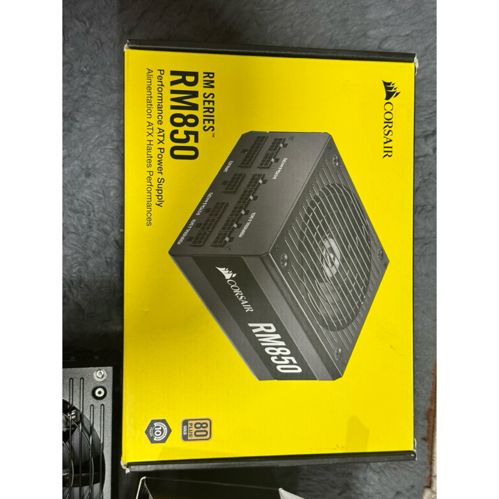 Corsair RM850 สีดำ RM850X สีขาว มีประกัน กล่องครบ สายครบทุกเส้น สภาพ99%