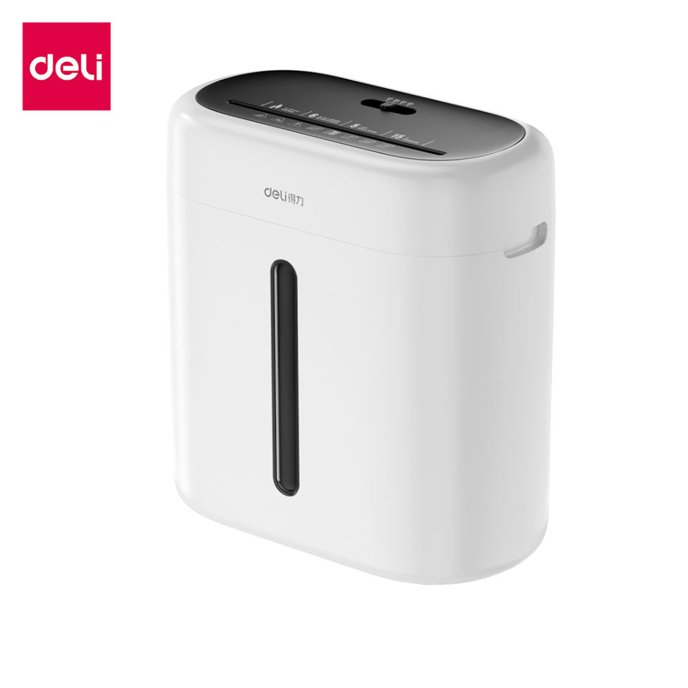 Deli เครื่องทำลายเอกสาร เครื่องย่อยอัตโนมัติ เสียงเบา ทำลายครั้งละ 6 แผ่น ทำลายระดับ4 Paper shredder