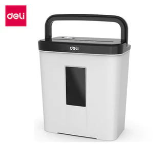 Deli เครื่องทำลายเอกสาร 12 ลิตร เครื่องย่อยกระดาษ ขนาด A4 5 แผ่น อุปกรณ์สำนักงาน paper shredder