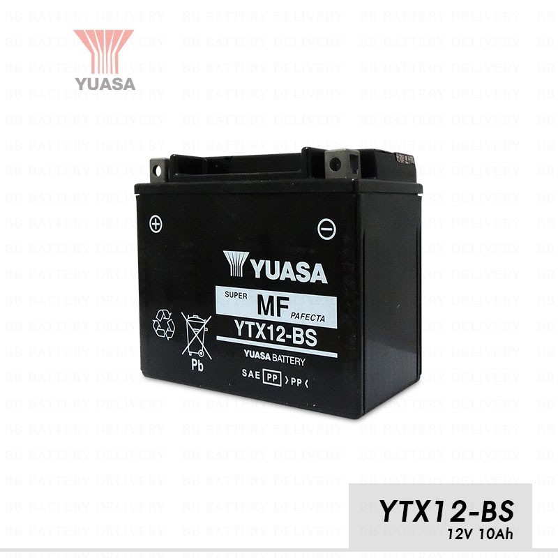 แบต BIGBIKE แบตเตอรี่ BIGBIKE แบตมอเตอร์ไซค์ บิ๊กไบค์ YUASA YTX9-BS12V 8Ah