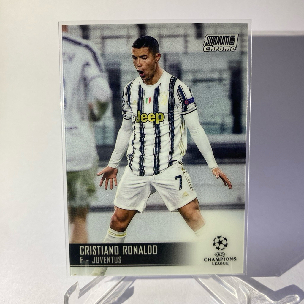 การ์ดนักฟุตบอล สำหรับสะสม JUDE BELLINGHAM, CRISTIANO RONALDO, JUVENTUS, TOPPS STADIUM CHROME 2021