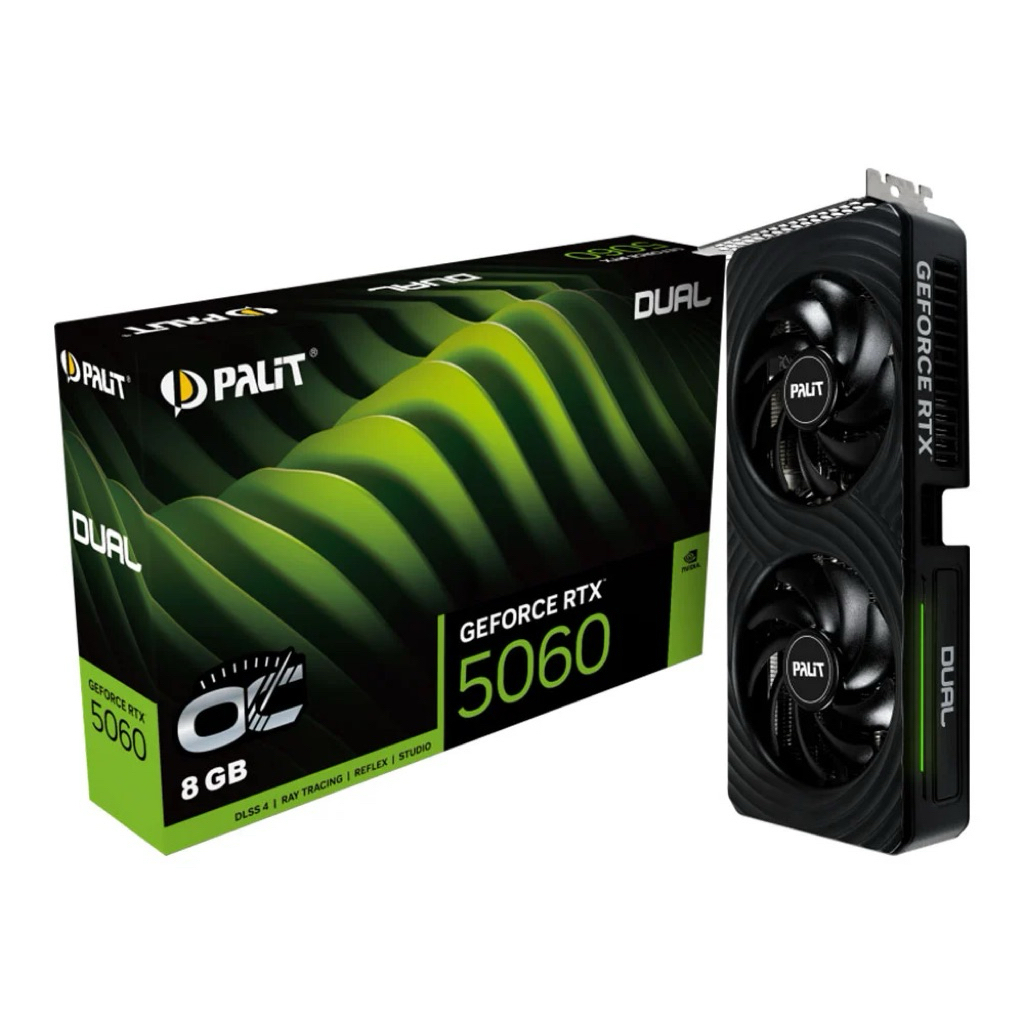 VGA PALIT RTX5060 DUAL 8GB (การ์ดจอมือสอง)