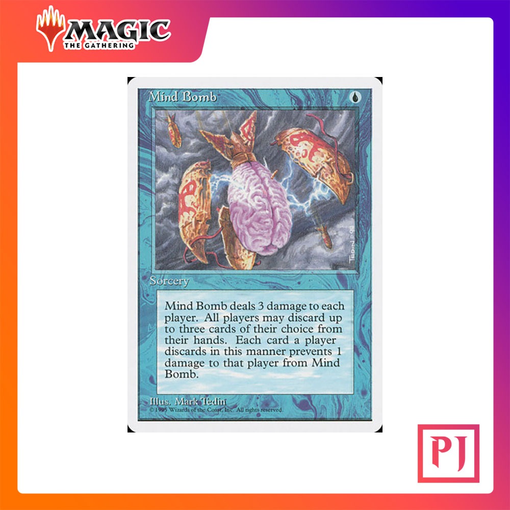 [MTG] Mind Bomb [4TH] [BLUE] [UNCOM] [NORMAL] [ENG] (การ์ดเมจิค / Magic the Gathering)