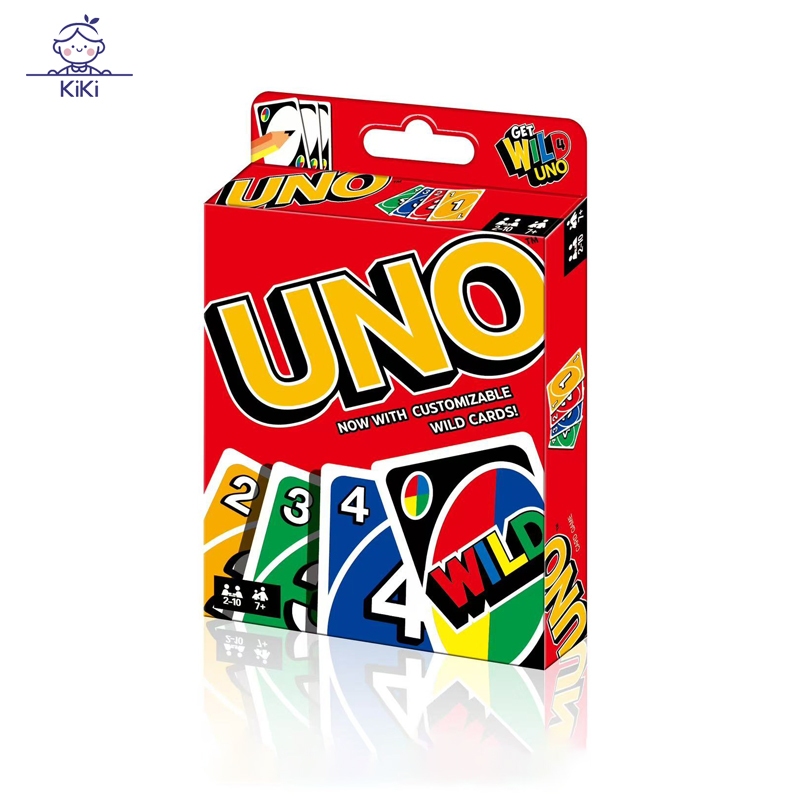 KiKi พร้อมส่ง อูโน่ การ์ดเกม อูโน่ FLIP ไพ่อูโน่ กล่องม่วง การ์ดเกมกระดาน แบบพลิกได้