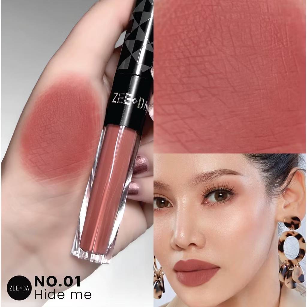 ZEEDA SILKY COAT LIP MATTE (ลิปกันน้ำ ไม่ติด mask) NO.01