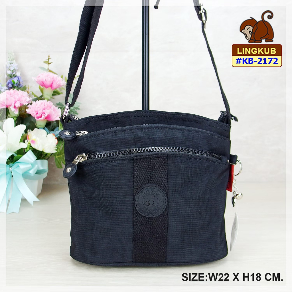 กระเป๋าสะพายสายยาว รุ่น KB-2172 ยี่ห้อ LING KUB #กระเป๋าสะพาย #กระเป๋าสะพายข้าง #มีเก็บปลายทาง