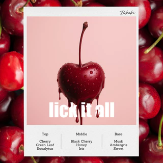 Bobabi กลิ่น Lick it All // แบล็คเชอร์รี่ ก้านไม้หอม Diffuser
