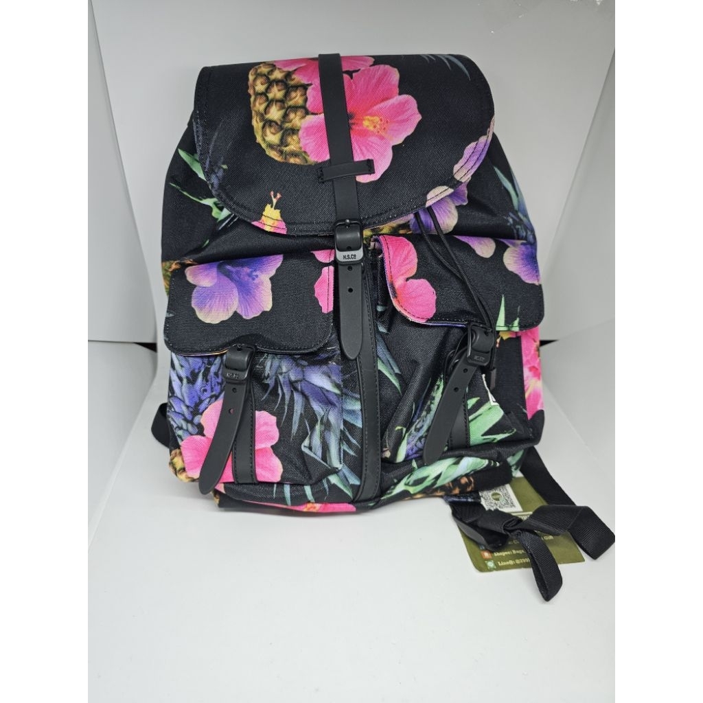 New Herschel supply co. tropical backpack 13.5Hx 8.75Wx 5.85D in 13Lมือ1ของแท้💯 พร้อมส่ง