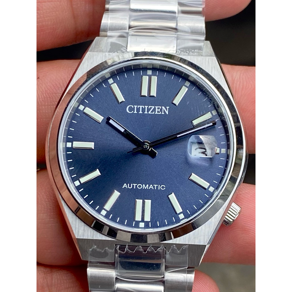 นาฬิกาข้อมือ Citizen Automatic TSUYOSA 37mm Blue Dial Stainless Steel Bracelet NJ0200-50M