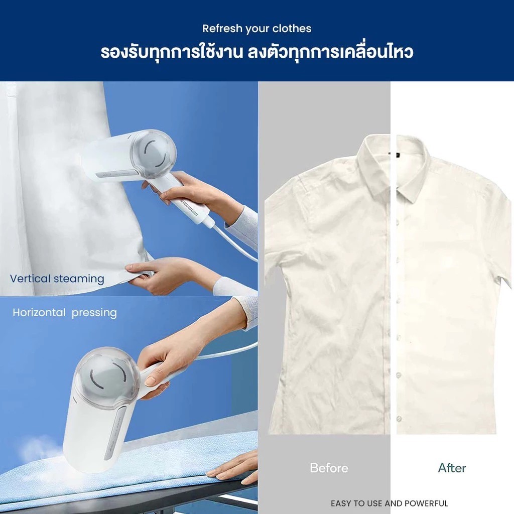 เตารีด IWACHI เตารีดไอน้ำ Steam Iron รุ่น GY-9505 สำหรับใช้ในบ้าน ราคา ถูกที่สุด ดีลบีเคเค แกลเลอรีภาพที่ 7