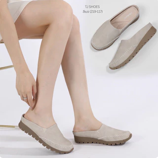 รองเท้าเปิดส้นเพื่อสุขภาพ 219-117 หนังนิ่ม พื้นนุ่ม