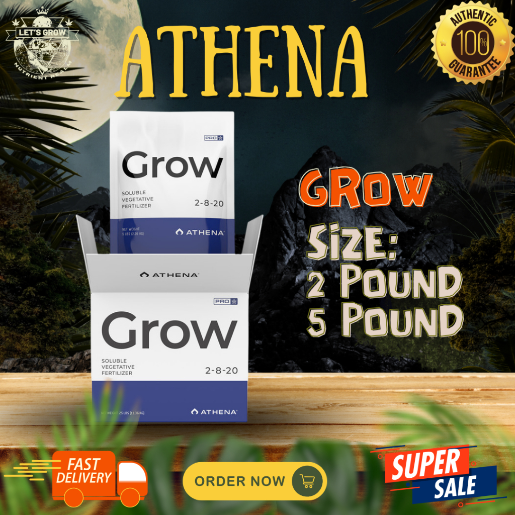 Athena Pro Grow  ของแท้ 100% พร้อมส่ง สารอาหารที่ครบถ้วนเพื่อสร้างรากที่แข็งแรงและใบที่เขียวชอุ่ม