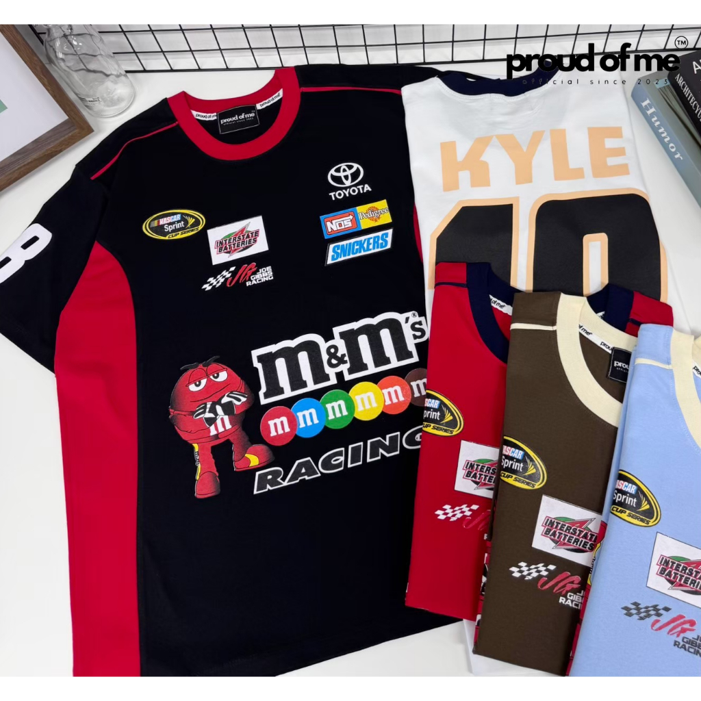เสื้อยืดโอเวอร์ไซส์ Proud of me รุ่น M&M racing