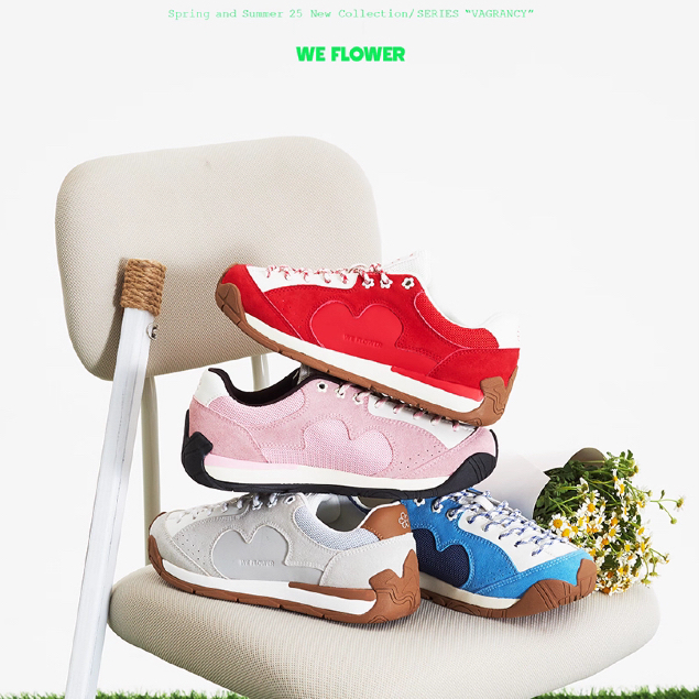 O.Oui I We Flower Big flower shoes(ระบุไซส์ในช่องหมายเหตุ)