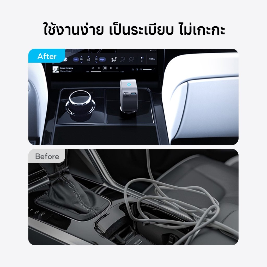 [HOT] Anker Nano Car Charger 75W Fast Charging Type-C ที่ชาร์จเร็วในรถ มีสายชาร์จในตัวยืดหดได้ for iPhone 15-17 Samsung - รูปที่ 2
