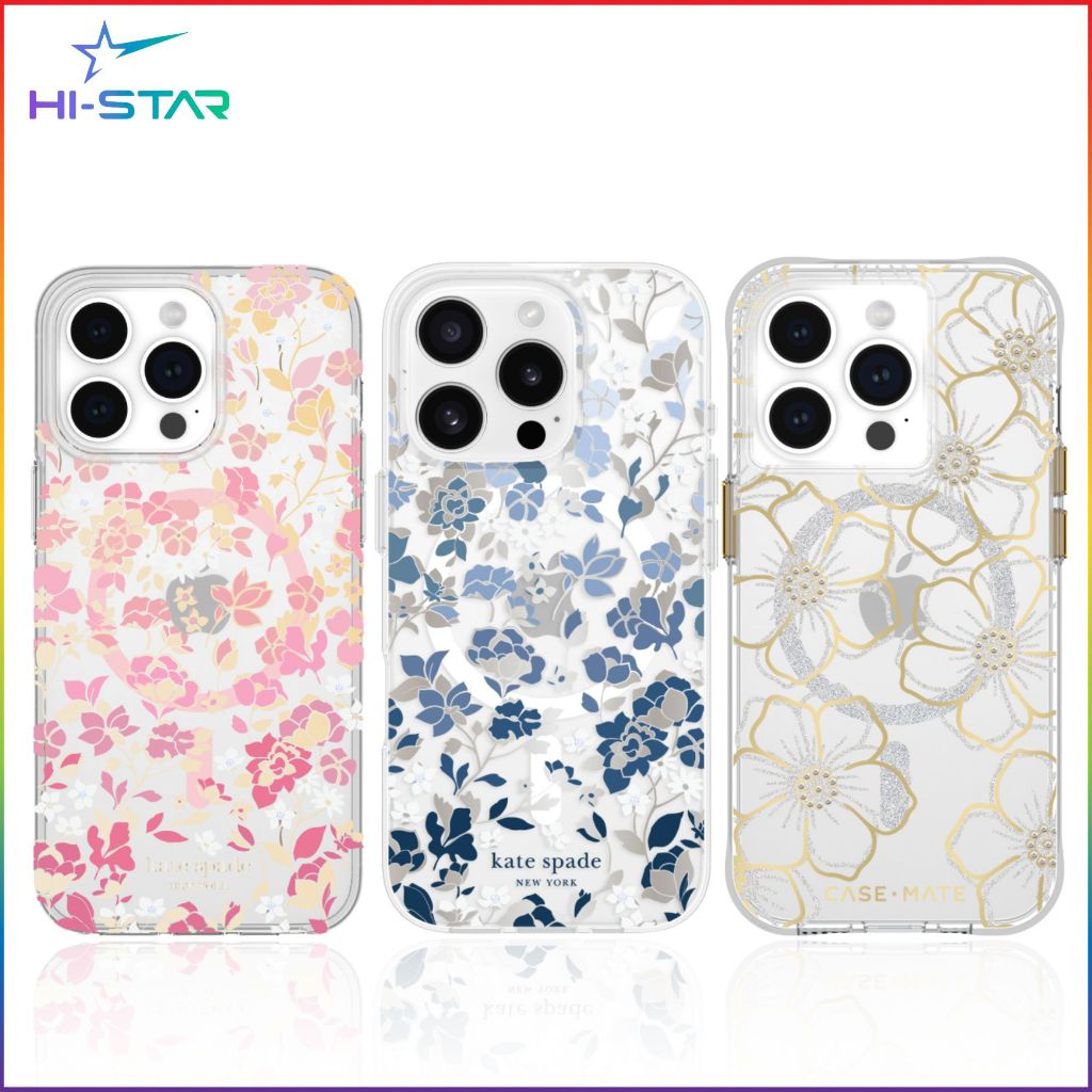 Mobest เคสใสลายดอกไม้กันกระแทก Magnetic Charger  สำหรับ i14promax 15promax 16 16pro 16promax - รูปที่ 6