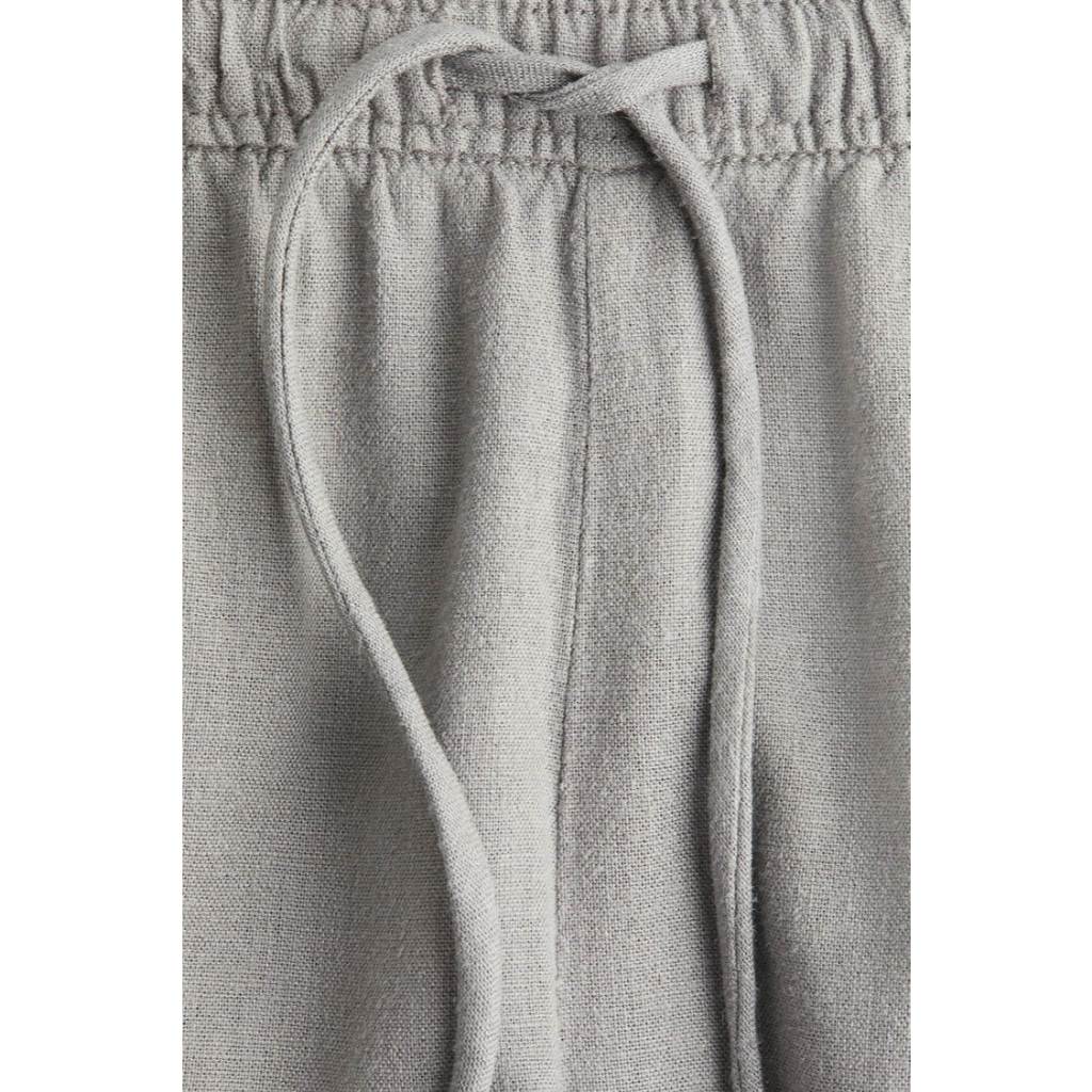 H&M(เอชแอนด์เอ็ม) กางเกงขายาวผ้าลินินผสมมีเชือกรูดเอว Women Linen-blend drawstring trousers 1289607_2 - รูปที่ 3