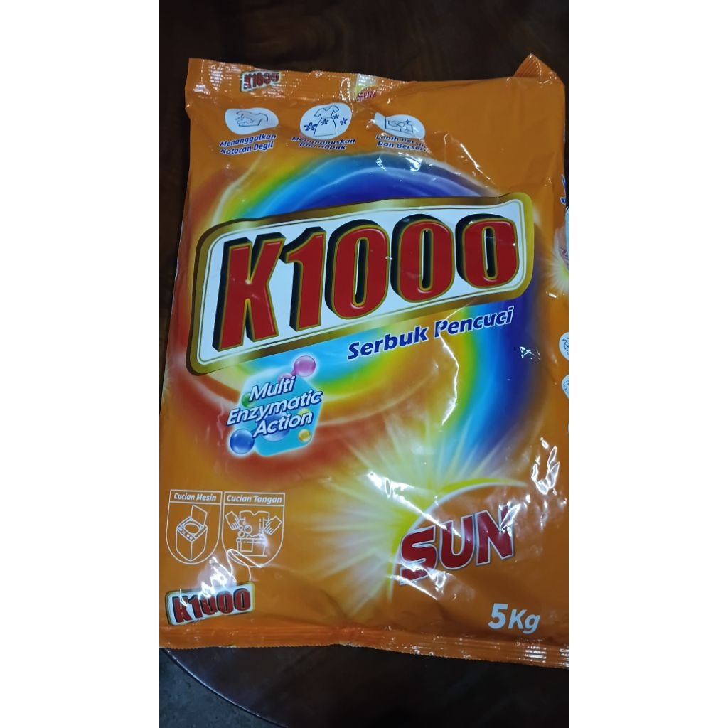 ผงซักฟอกk1000ถุง5กิโล