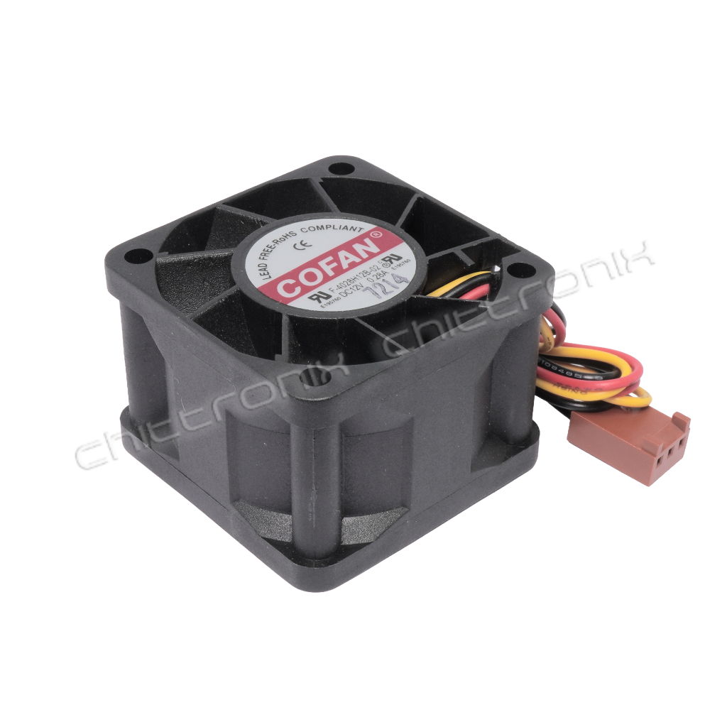 พัดลม ระบายความร้อน 1.5 นิ้ว 12V 0.28A ยี่ห้อ COFAN รุ่น F-4028H12B-02