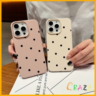 เคสโทรศัพท์มือถือ แบบนิ่ม ลายจุด สีดํา สําหรับ iPhone 14 Plus 14 13 12 11 Pro Max X Xr Xs Max 7 8 Plus