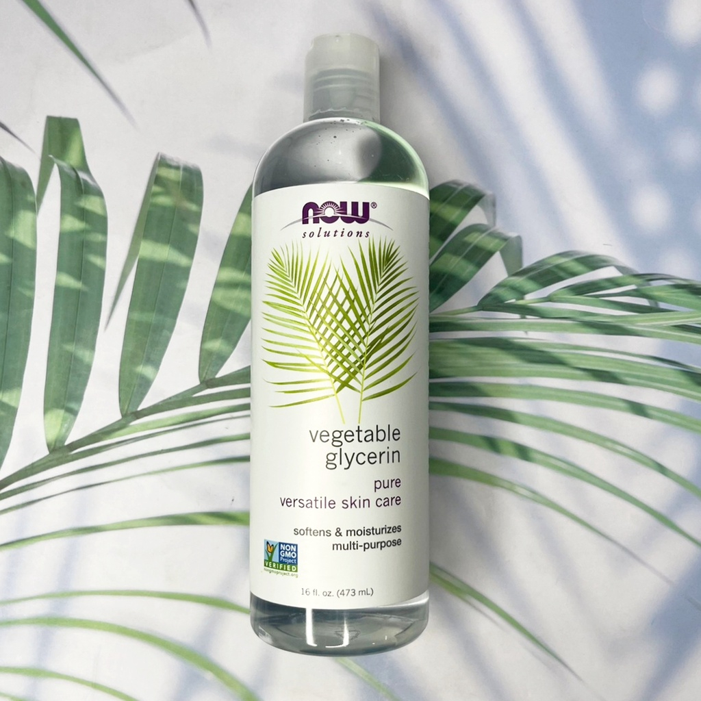 กลีเซอรีน Solutions Vegetable Glycerine 473 ml (Now Foods®) #Glycerin