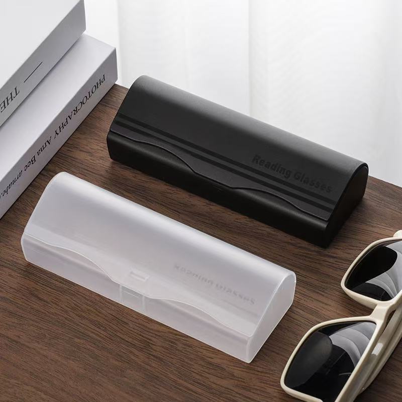 กล่องแว่นตา กล่องใส่แว่น เคสแว่นตาพลาสติกฝ้าโปร่งใส ชิ้นกล่องเก็บแว่นกันแดด กล่องแว่นตาพลาสติก