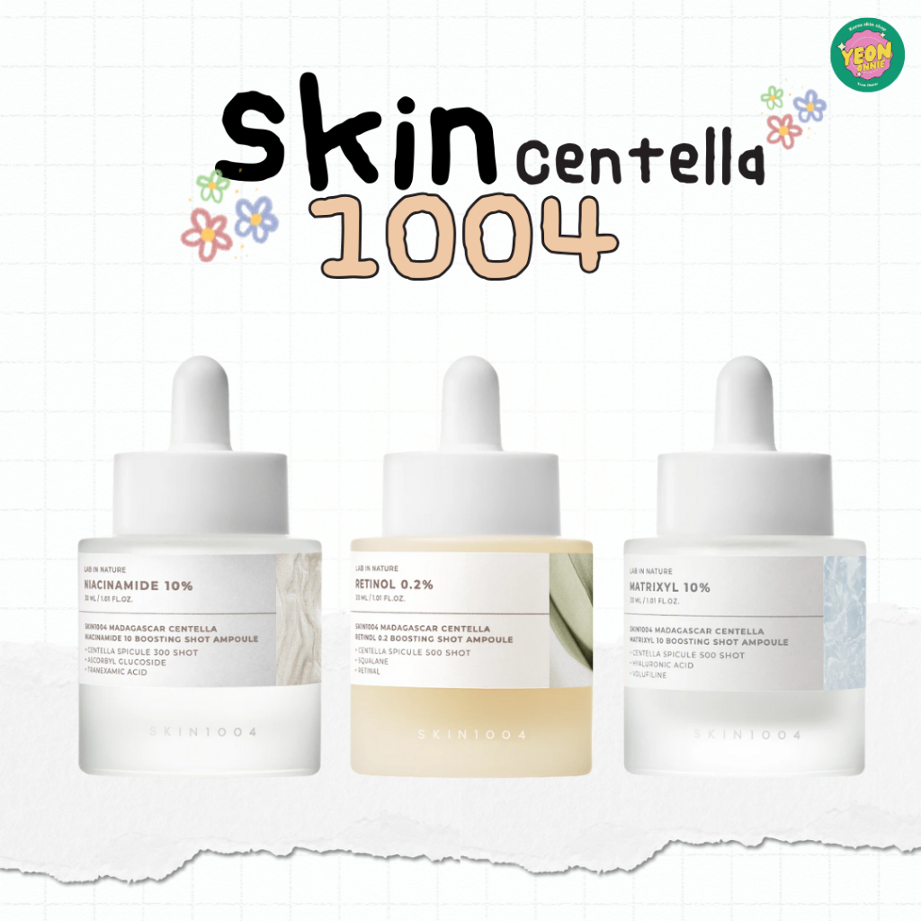 New!! SKIN1004 Madagascar Centella Niacinamide 10, Retinol 0.2, Matrixyl 10