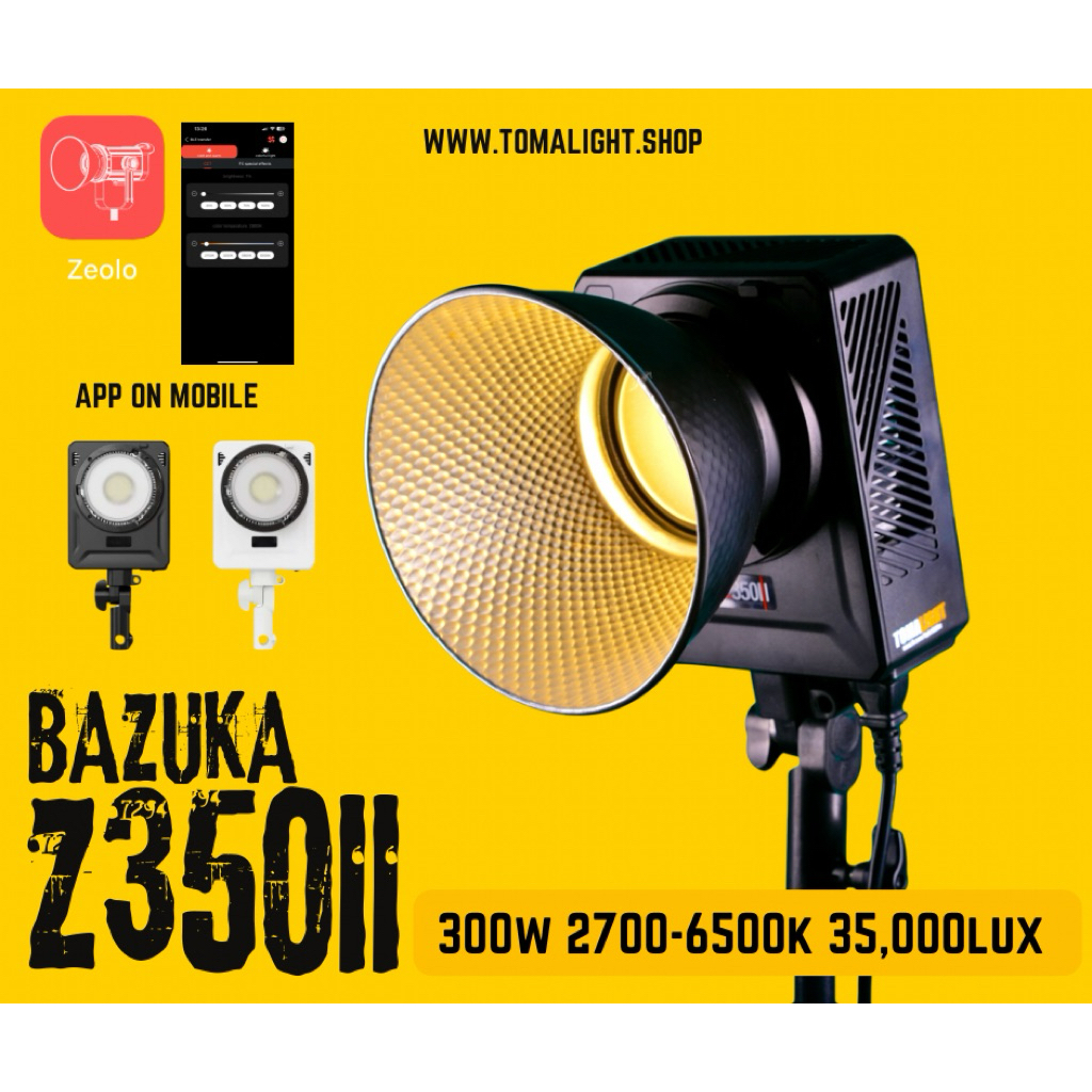 [ สต๊อกไทย ] Bazuka Z350II ไฟต่อเนื่อง 300w 2700-6500K พกพาง่าย