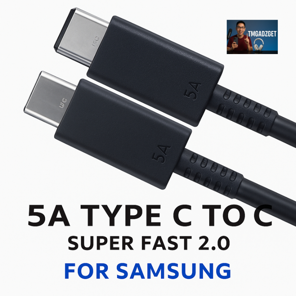 สายชาร์จสำหรับ Samsung USB Type-C to C 5A รองรับ Super Fast Charge 2.0 ชาร์จเร็ว S25 Ultra S24 Ultra