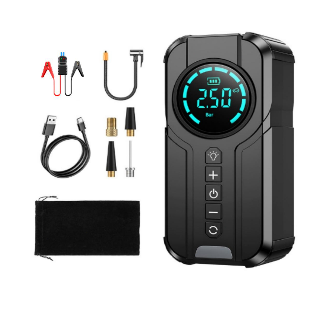 5IN 1 จั๊มสตาทรถยนต์ Car Powerbank Batteryสตาร์ทรถยนต์จัมเปอร์รถยนต์,แบตเตอรี่รถยนต์ จััมพ์สตาร์ท รูปที่ 7