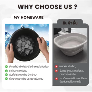 [พร้อมส่งในไทย] อ่างล้างหน้าซิลิโคนพับได้ face ice bath ถาดน้ำแข็งในตัวแบบพกพาพับ ice facial สปาหน้า