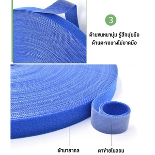 ส่งไวจากไทย⚡ เทปตีนตุ๊กแก สำหรับรัดสายไฟ รัดสายชาร์จ ดดอเนกประสงค์