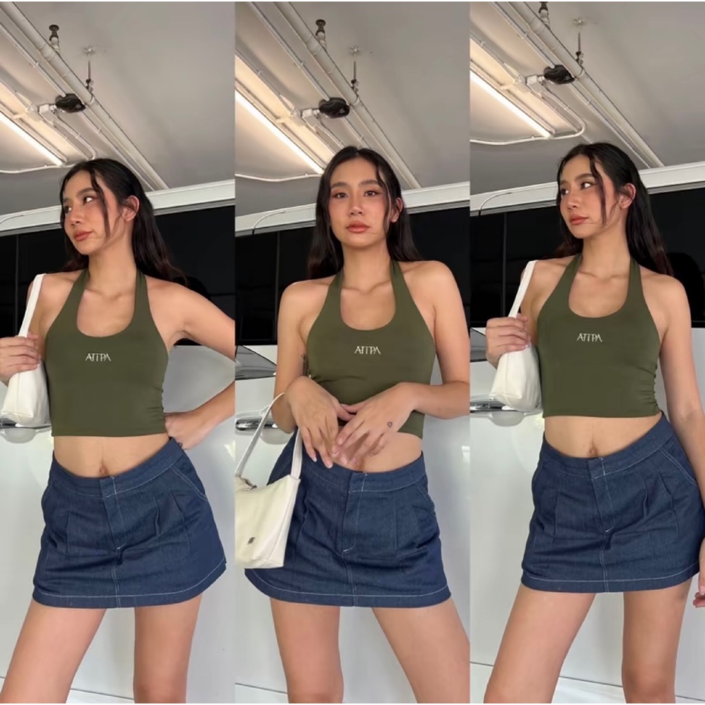 Atipa - Limited Surely Rayon Crop เสื้อคล้อปงคอปัก Atipa